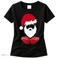 Merry Christmas Santa Claus Boxing Unisex Women's T-Shirt thumb 0