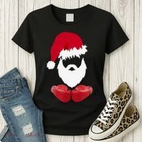 Merry Christmas Santa Claus Boxing Unisex Women's T-Shirt thumb 3