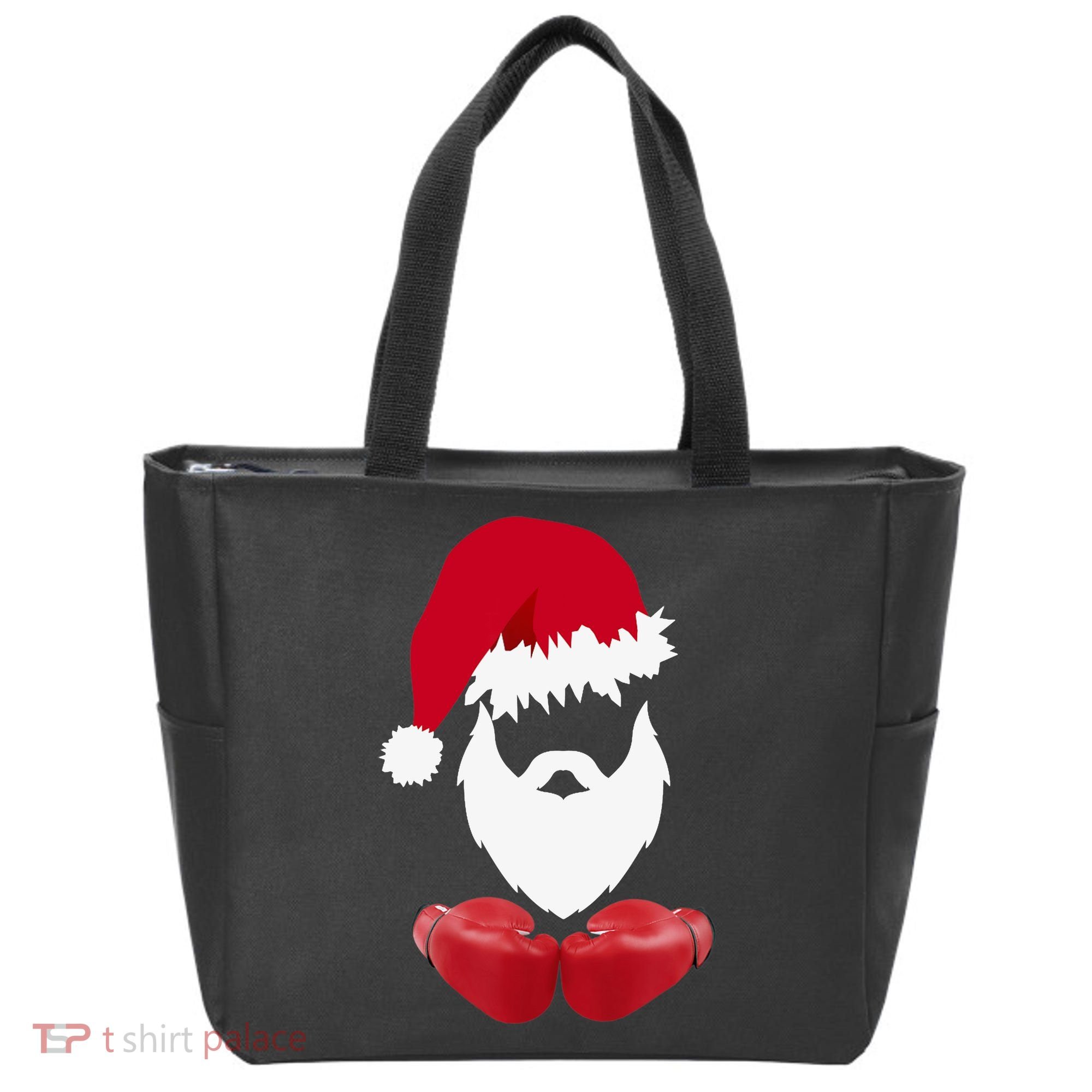 Merry Christmas Santa Claus Boxing Unisex Tote Bag