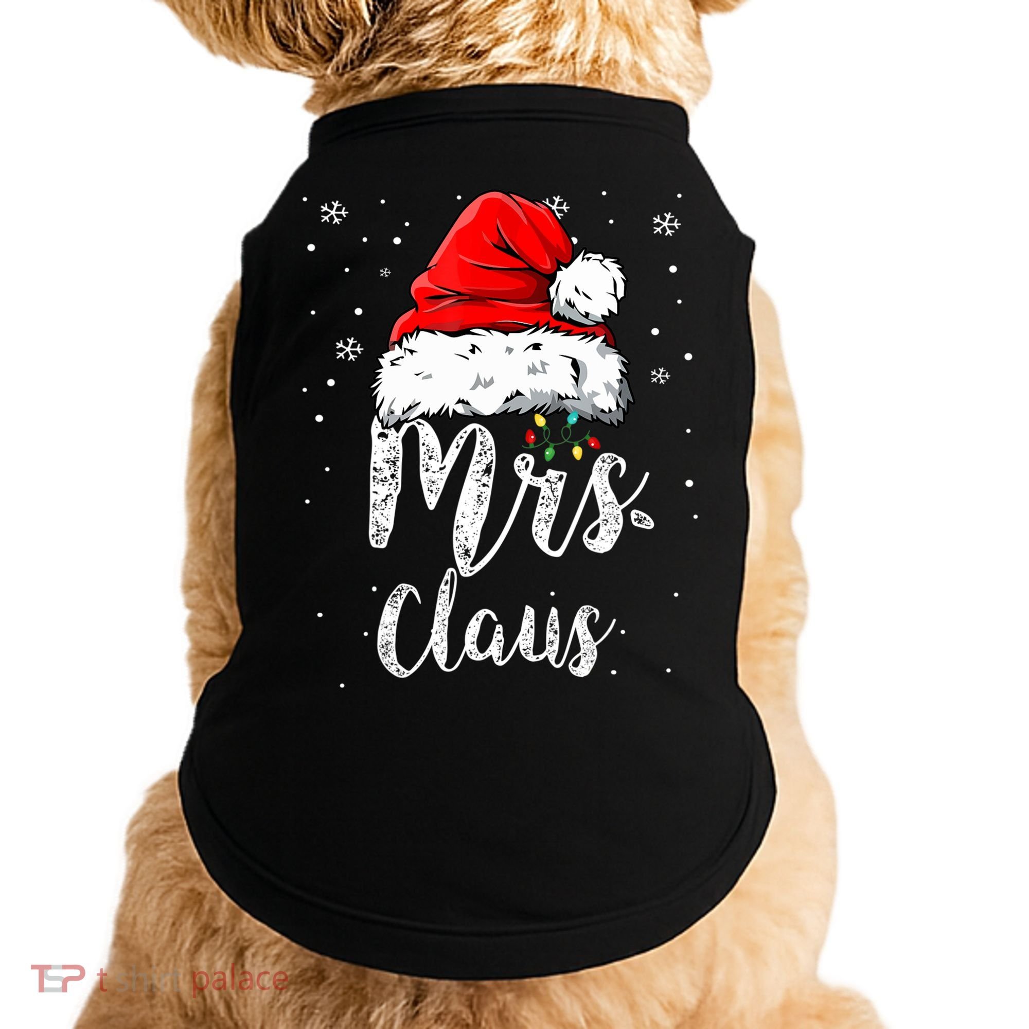 Mrs. Claus Santa Hat Christmas,Claus Santa Doggie Tank