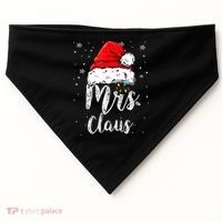 Mrs. Claus Santa Hat Christmas,Claus Santa USA-Made Doggie Bandana thumb 0