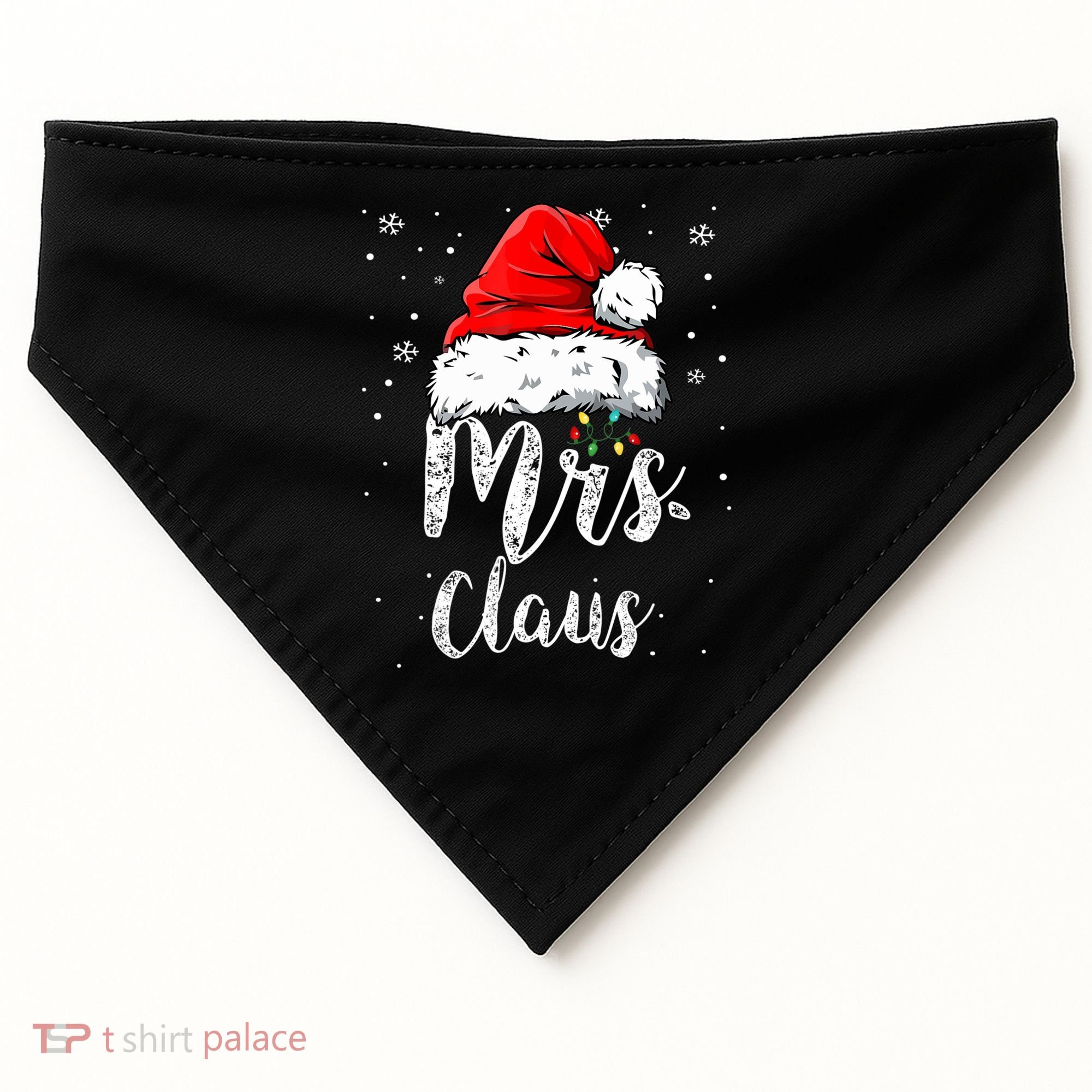 Mrs. Claus Santa Hat Christmas,Claus Santa USA-Made Doggie Bandana