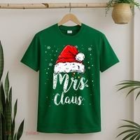 Mrs. Claus Santa Hat Christmas,Claus Santa T-Shirt thumb 2