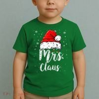 Mrs. Claus Santa Hat Christmas,Claus Santa Toddler T-Shirt thumb 2