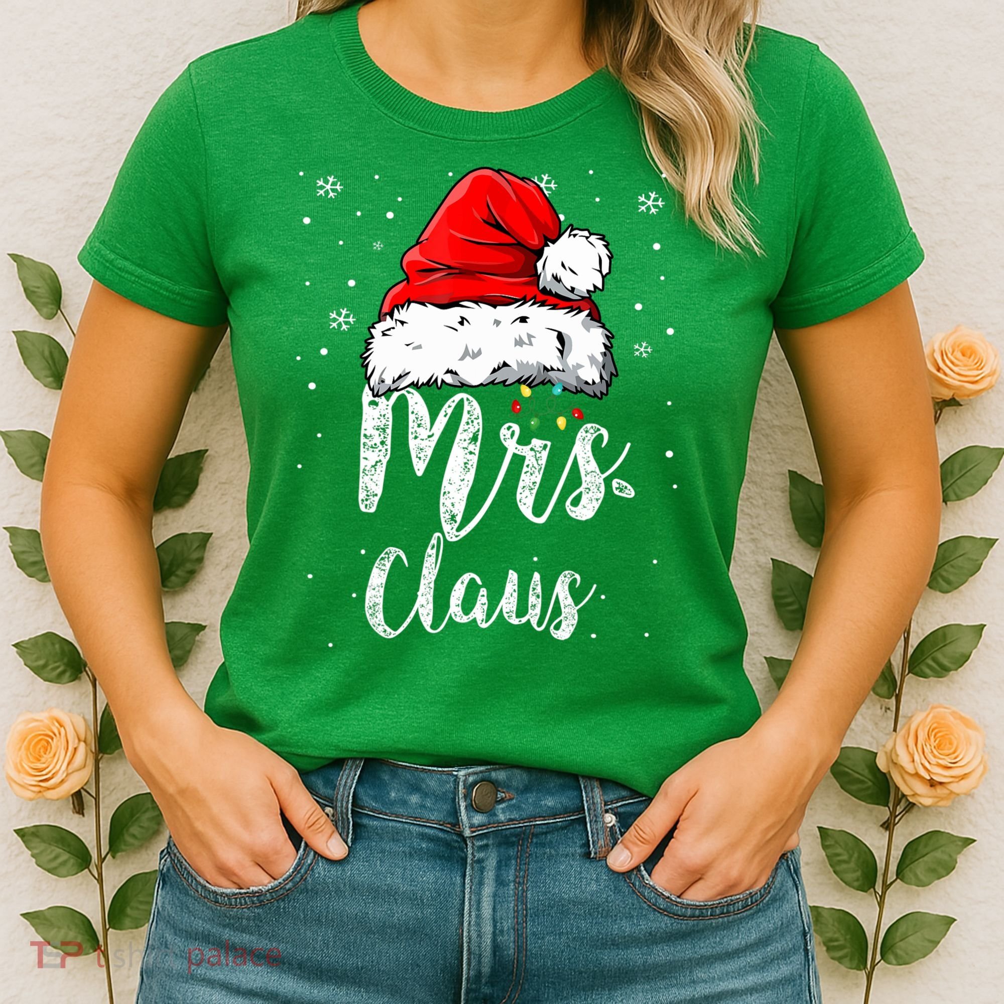 Mrs. Claus Santa Hat Christmas,Claus Santa Women's T-Shirt