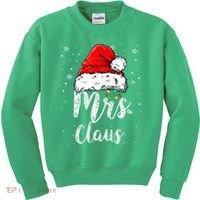 Mrs. Claus Santa Hat Christmas,Claus Santa Kids Sweatshirt thumb 0