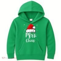 Mrs. Claus Santa Hat Christmas,Claus Santa Kids Hoodie thumb 0