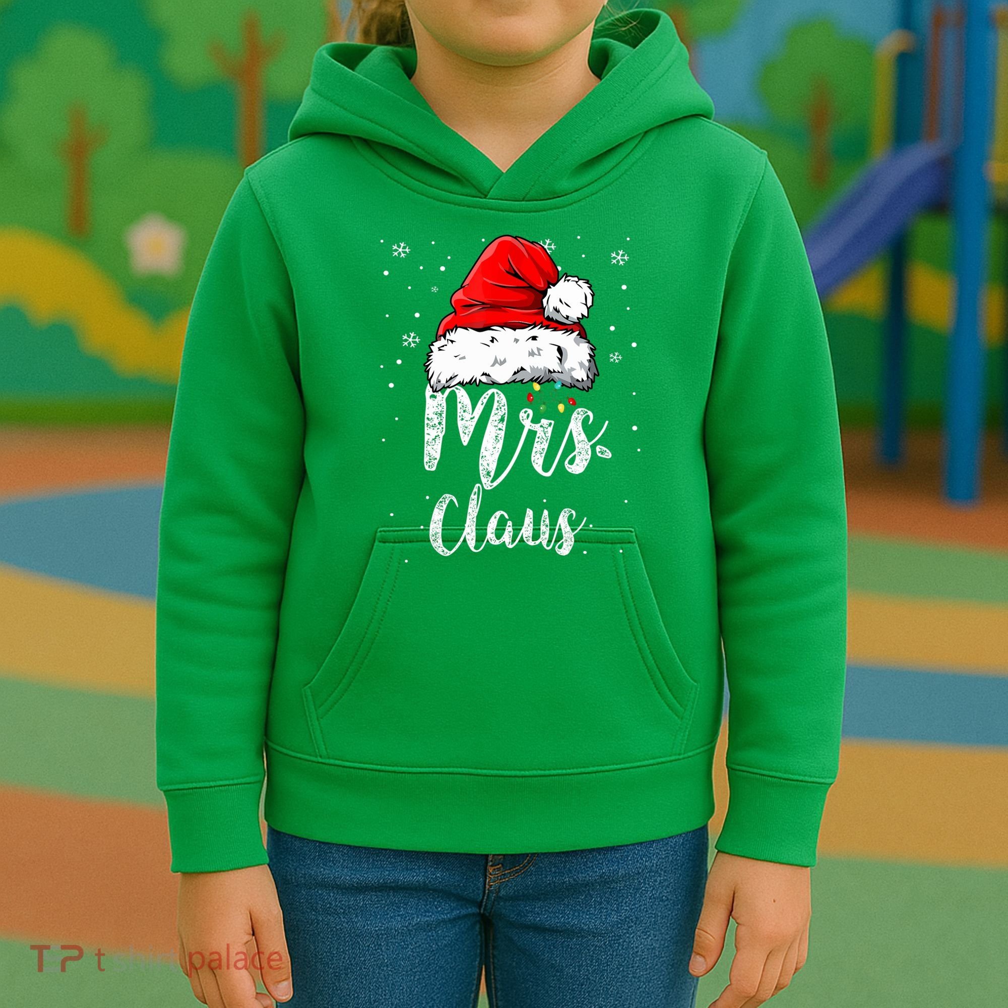 Mrs. Claus Santa Hat Christmas,Claus Santa Kids Hoodie