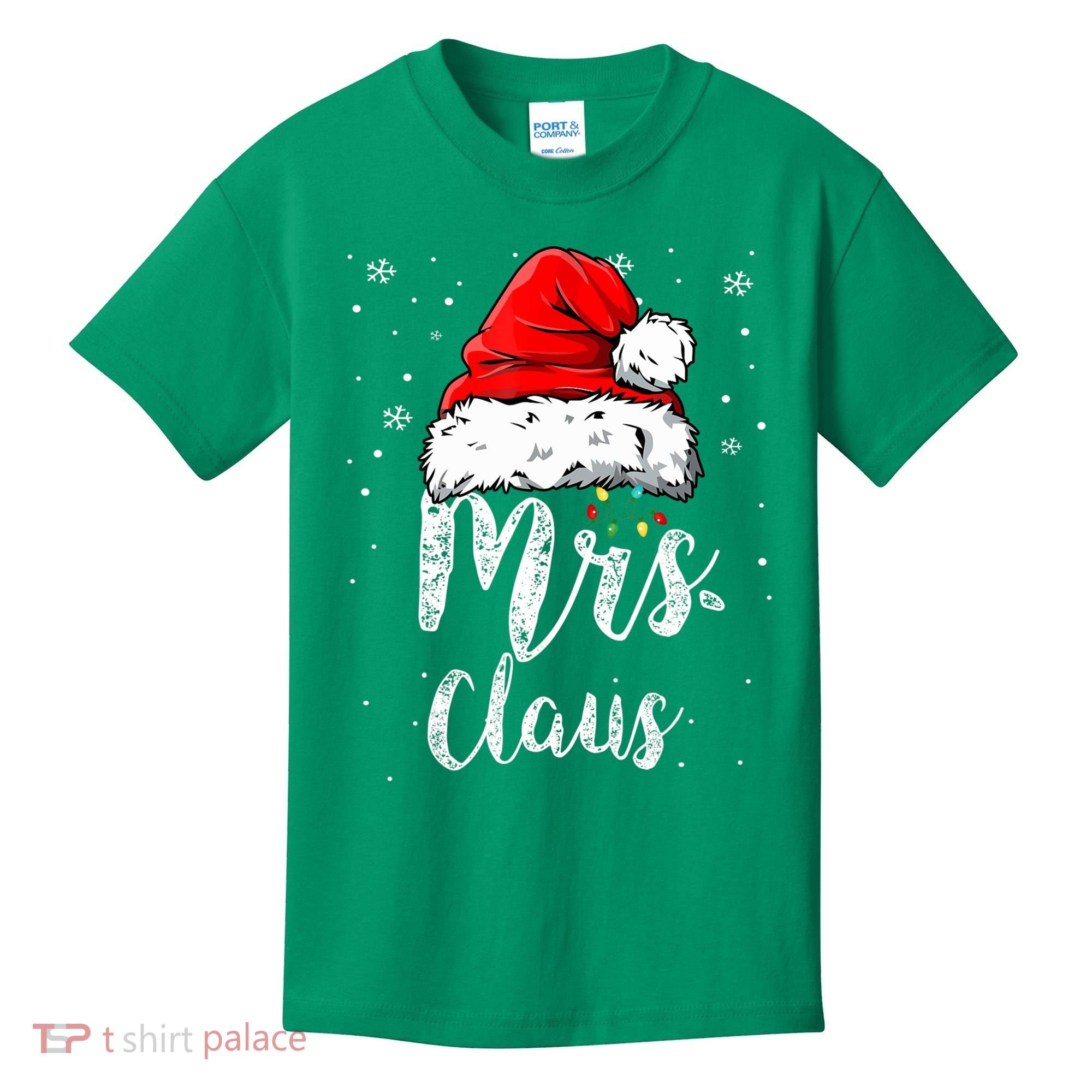 Mrs. Claus Santa Hat Christmas,Claus Santa Kids T-Shirt