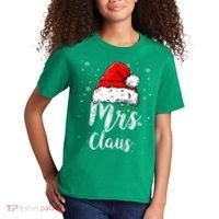 Mrs. Claus Santa Hat Christmas,Claus Santa Kids T-Shirt thumb 2