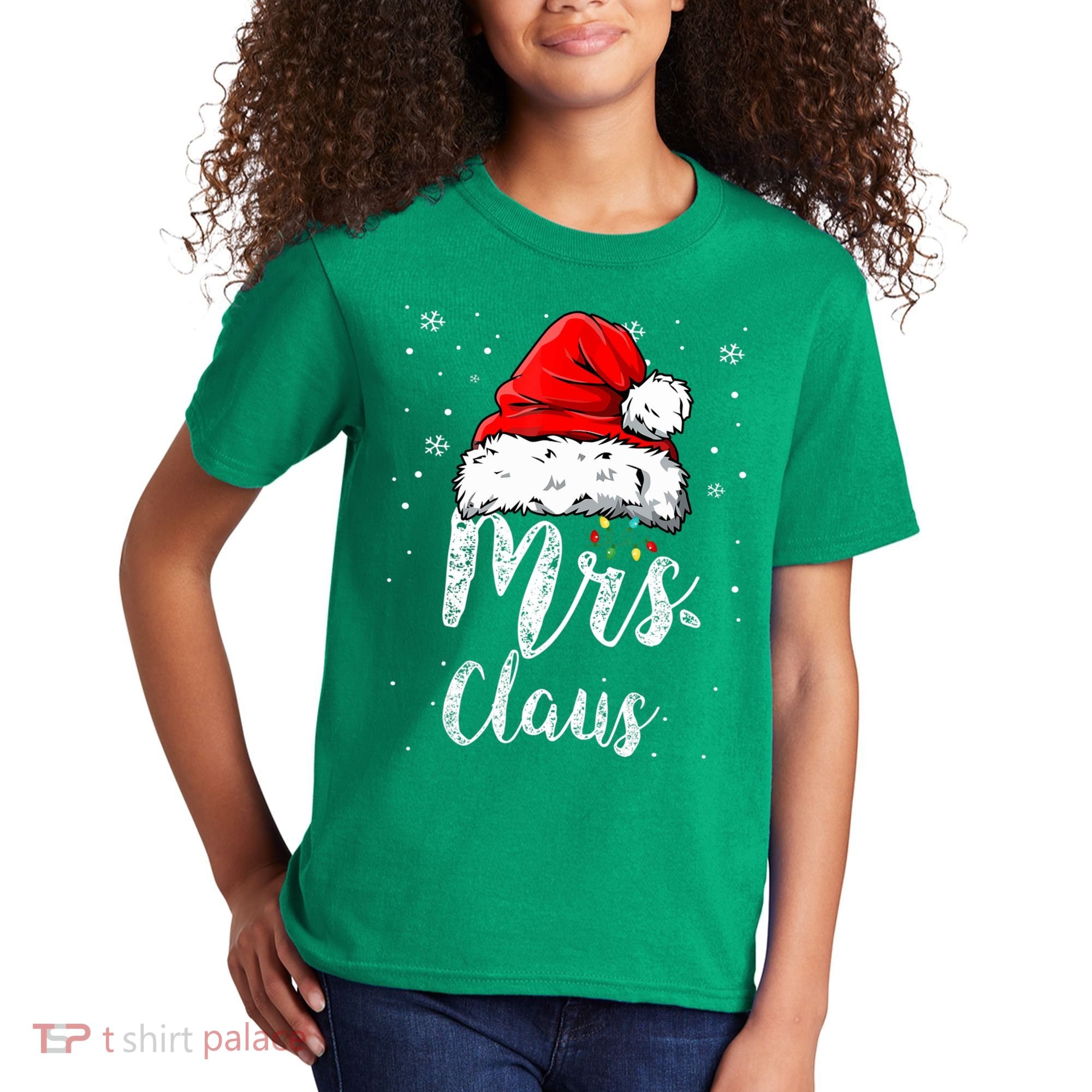 Mrs. Claus Santa Hat Christmas,Claus Santa Kids T-Shirt