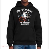 Christmas Vacation Merry Christmas Shitters Full Christmas Ugly District V.I.T. Heavyweight Hoodie thumb 0