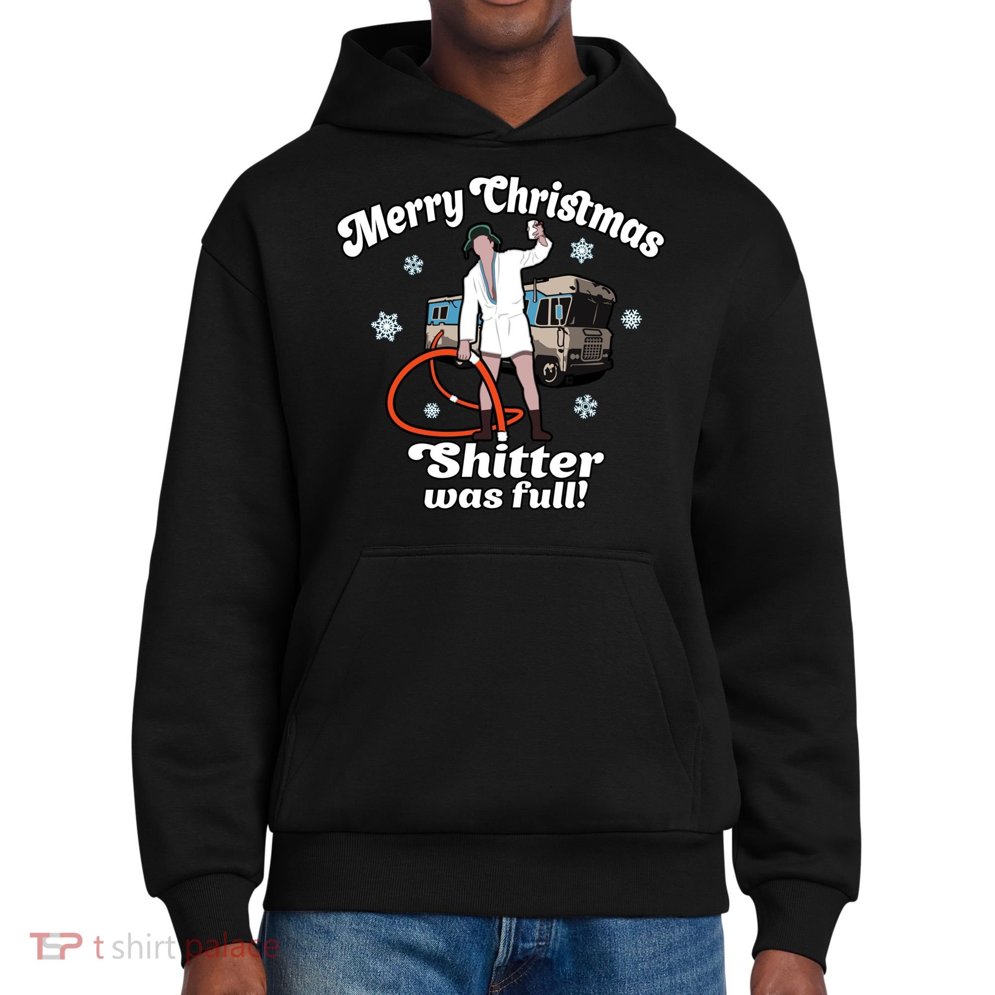 Christmas Vacation Merry Christmas Shitters Full Christmas Ugly District V.I.T. Heavyweight Hoodie