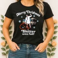 Christmas Vacation Merry Christmas Shitters Full Christmas Ugly Women's T-Shirt thumb 2