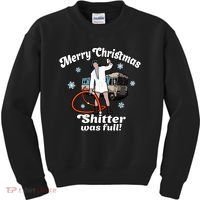 Christmas Vacation Merry Christmas Shitters Full Christmas Ugly Kids Sweatshirt thumb 0