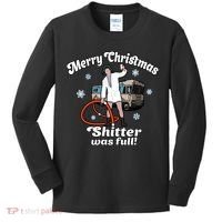 Christmas Vacation Merry Christmas Shitters Full Christmas Ugly Kids Long Sleeve Shirt thumb 0