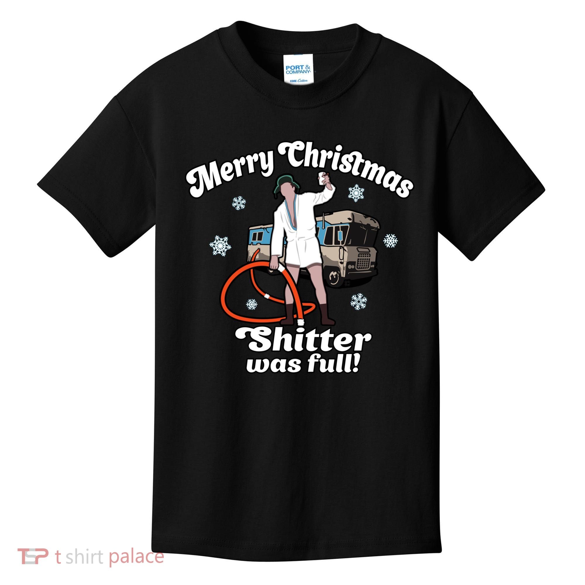 Christmas Vacation Merry Christmas Shitters Full Christmas Ugly Kids T-Shirt