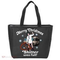 Christmas Vacation Merry Christmas Shitters Full Christmas Ugly Tote Bag thumb 0