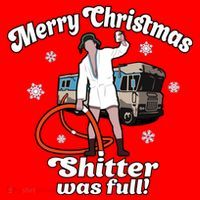 Christmas Vacation Merry Christmas Shitters Full Christmas Ugly Santa Hat thumb 1