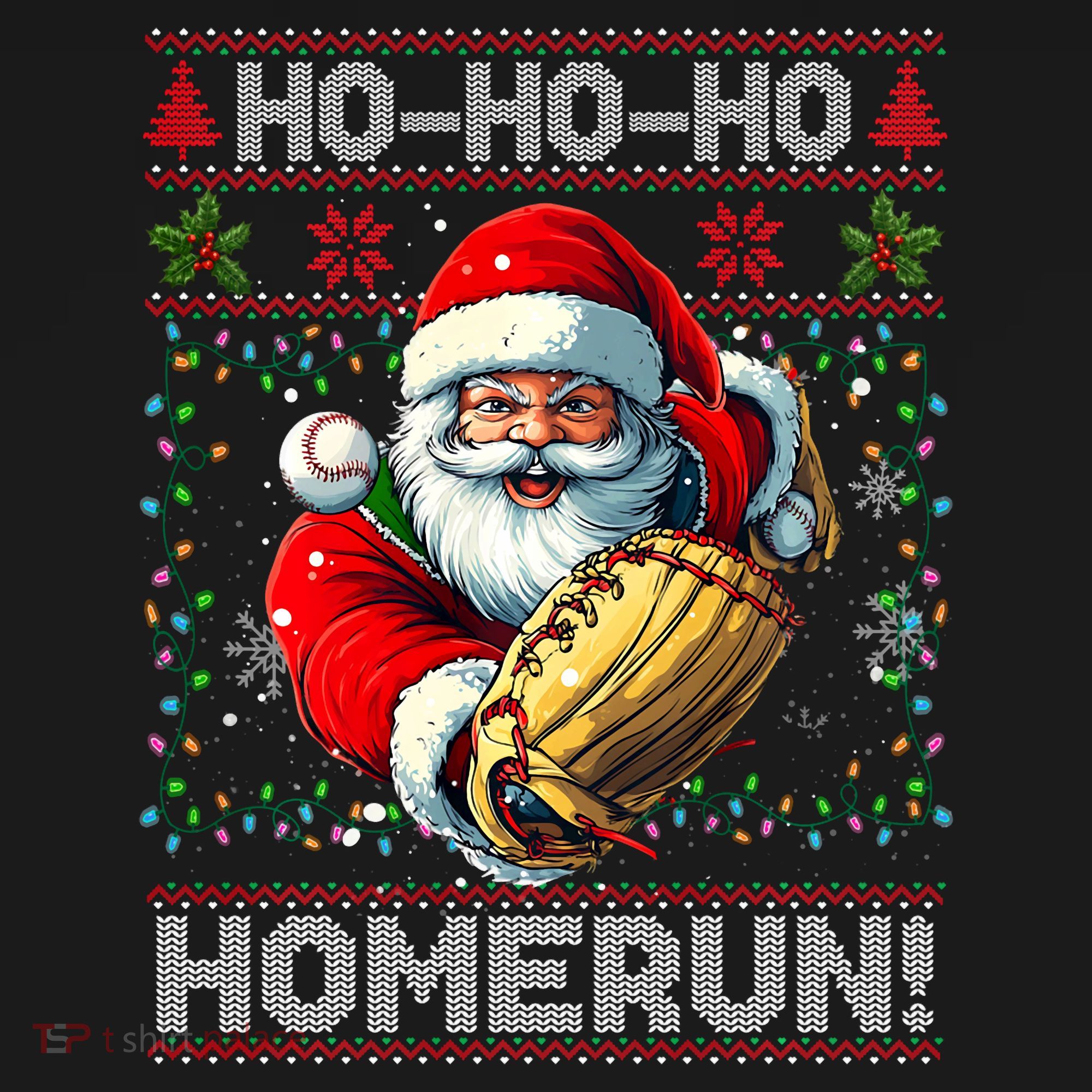 Merry Christmas Santa Playing Baseball For Ballplayers Sweatshirt