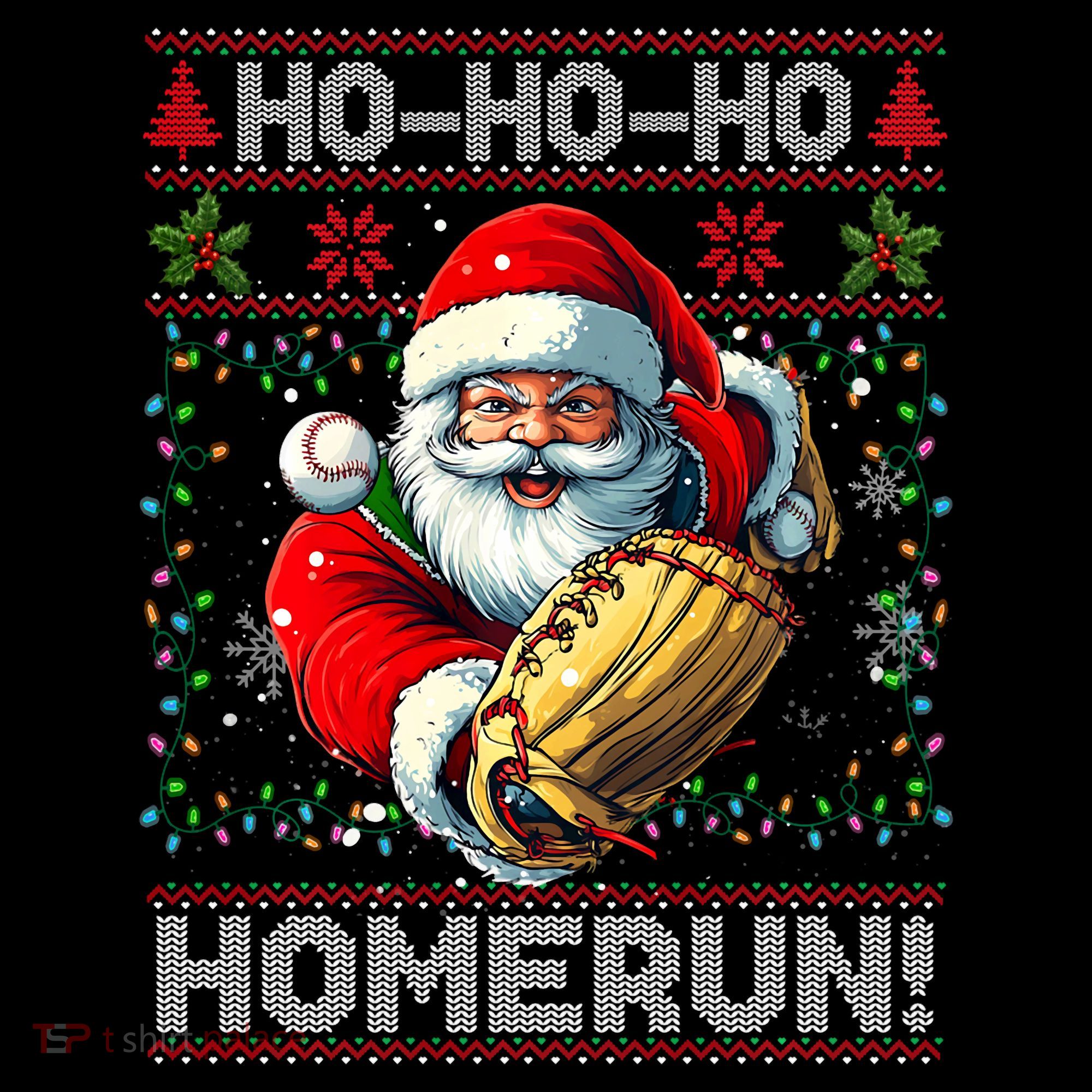 Merry Christmas Santa Playing Baseball For Ballplayers Women's Hoodie