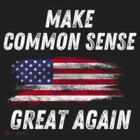Make Common Sense Great Again Funny Saying Trending Gift Women's Sweatshirt thumb 2