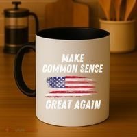 Make Common Sense Great Again Funny Saying Trending Gift Coffee Mug thumb 4