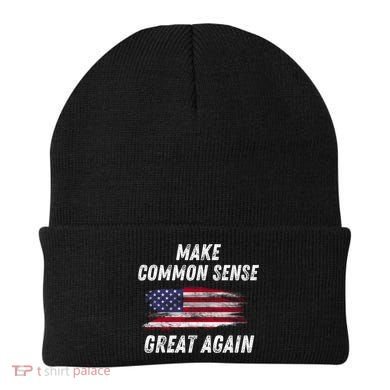 Make Common Sense Great Again Funny Saying Trending Gift Beanie