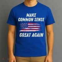 Make Common Sense Great Again Funny Saying Trending Gift T-Shirt thumb 3