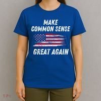 Make Common Sense Great Again Funny Saying Trending Gift T-Shirt thumb 4