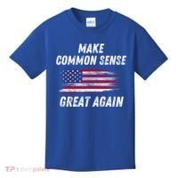 Make Common Sense Great Again Funny Saying Trending Gift Kids T-Shirt thumb 0