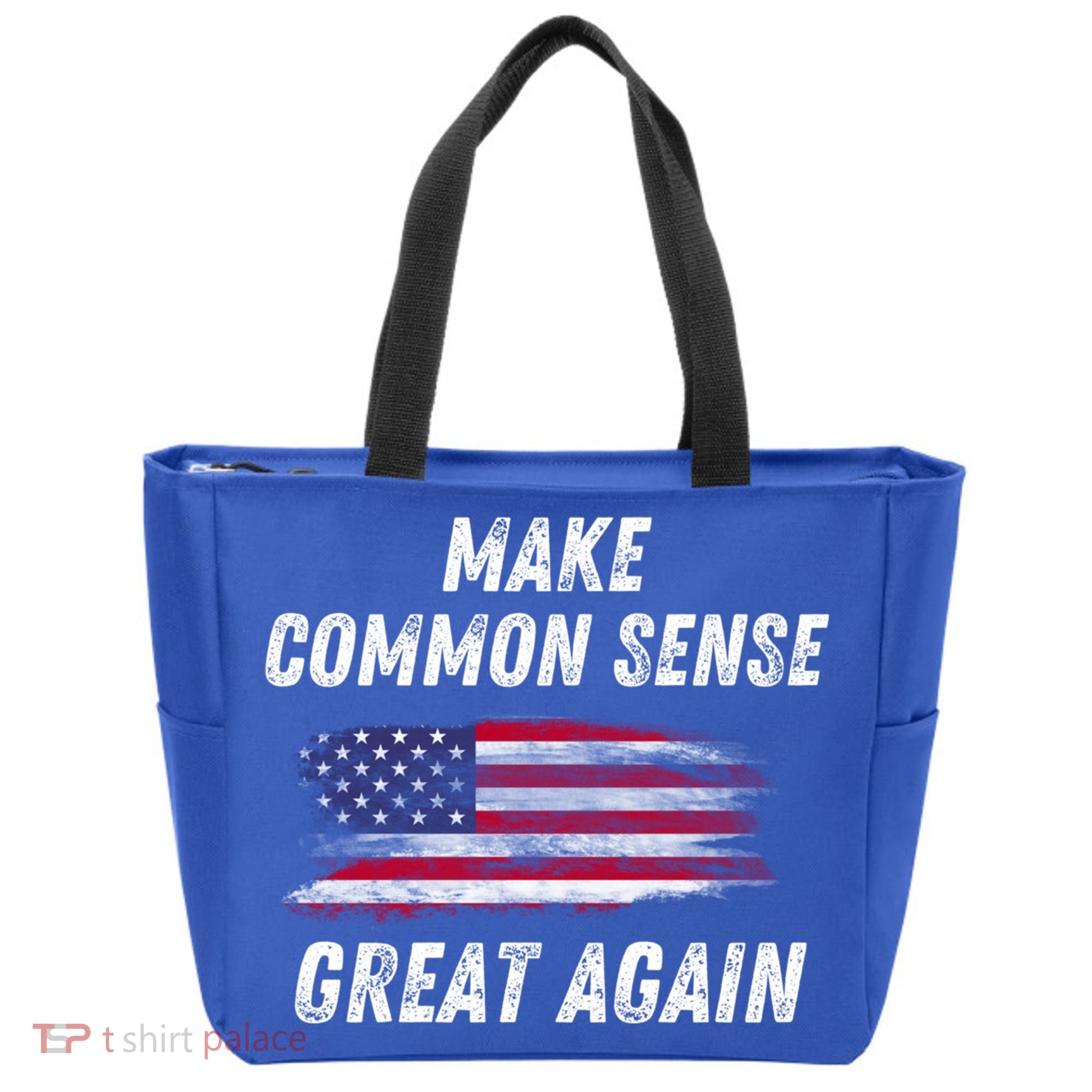Make Common Sense Great Again Funny Saying Trending Gift Tote Bag