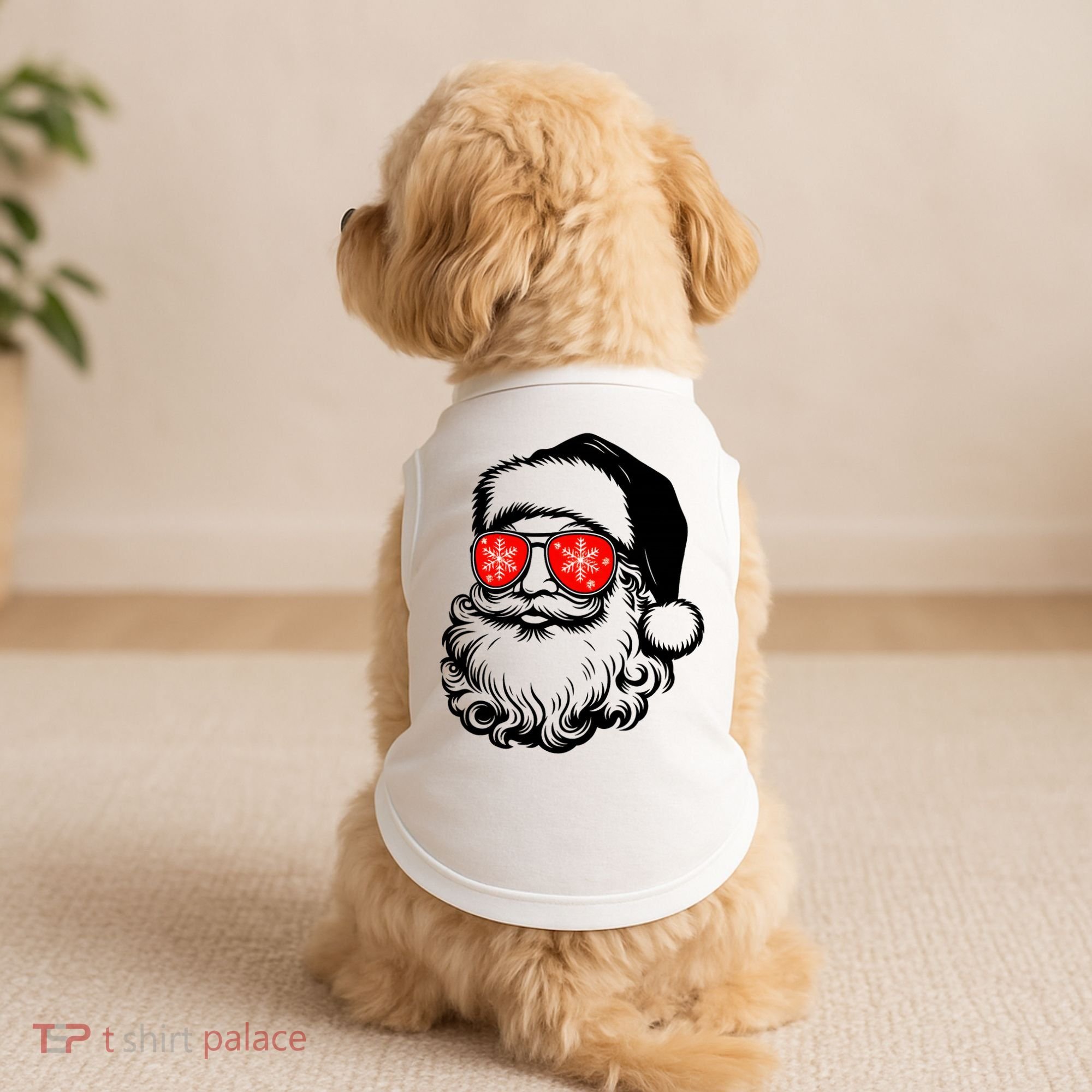 Merry Christmas Santa Vibes Doggie Tank
