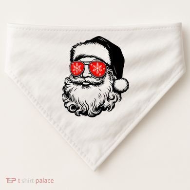 Merry Christmas Santa Vibes USA-Made Doggie Bandana