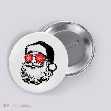 Merry Christmas Santa Vibes Button