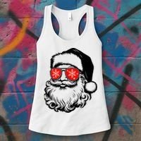 Merry Christmas Santa Vibes Women's Tank Top thumb 3