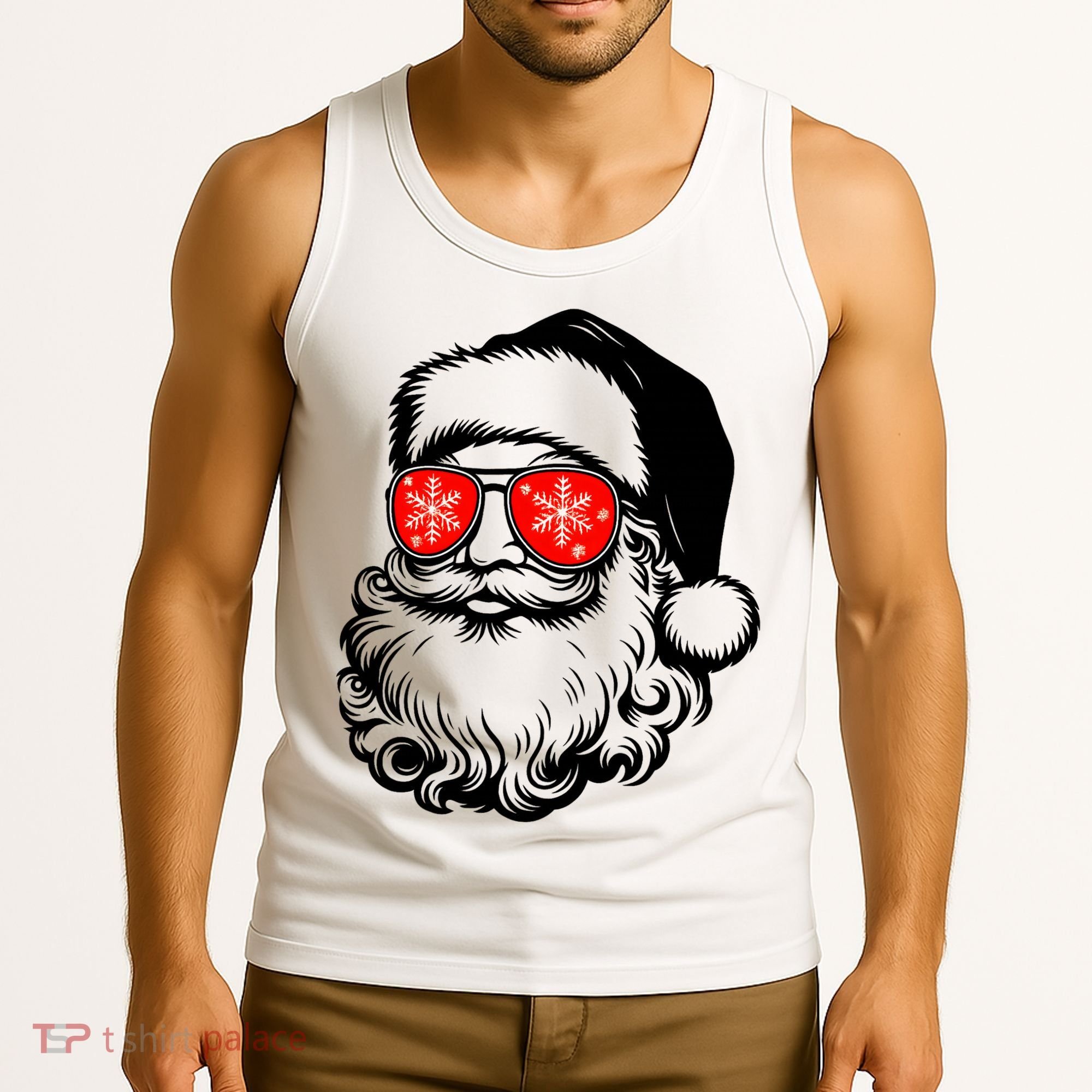 Merry Christmas Santa Vibes Tank Top