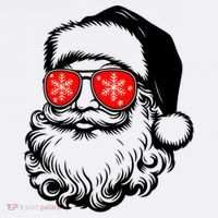 Merry Christmas Santa Vibes Golf Towel thumb 3