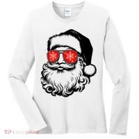 Merry Christmas Santa Vibes Women's Long Sleeve Shirt thumb 0