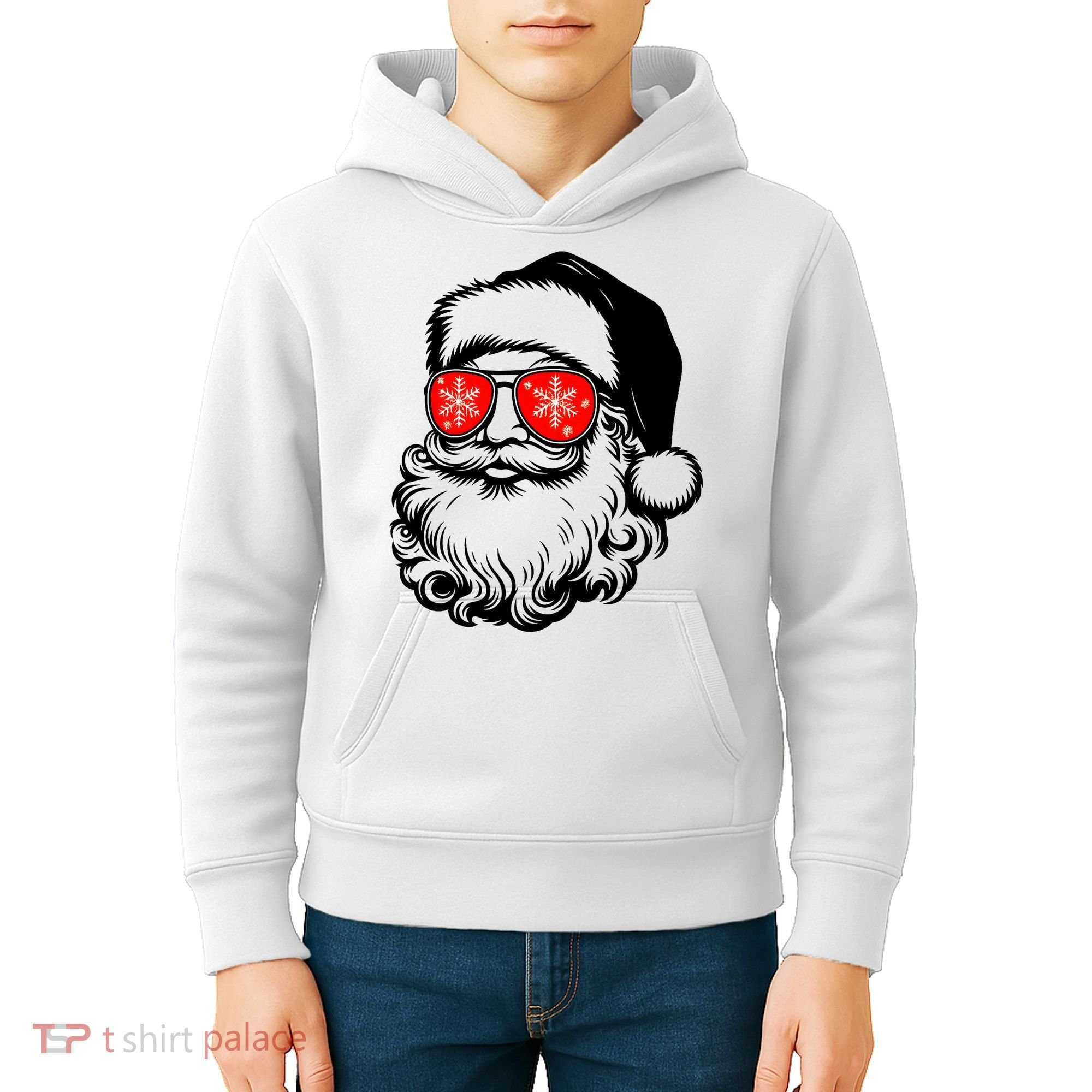 Merry Christmas Santa Vibes Kids Hoodie