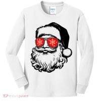 Merry Christmas Santa Vibes Kids Long Sleeve Shirt thumb 0