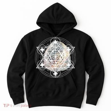 Metatron Cube Sacred Geometry Spiritual Yoga Hoodie