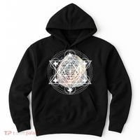 Metatron Cube Sacred Geometry Spiritual Yoga Hoodie thumb 0