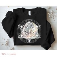 Metatron Cube Sacred Geometry Spiritual Yoga Sweatshirt thumb 2