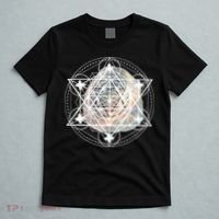 Metatron Cube Sacred Geometry Spiritual Yoga T-Shirt thumb 5