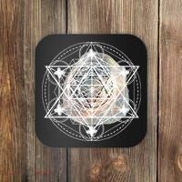 Metatron Cube Sacred Geometry Spiritual Yoga Coaster thumb 0
