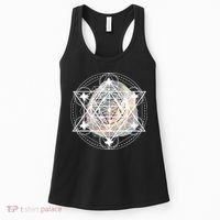 Metatron Cube Sacred Geometry Spiritual Yoga Women's Tank Top thumb 0