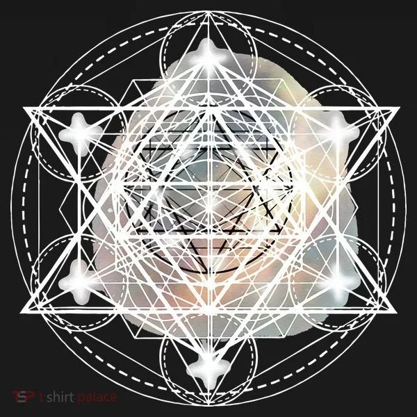 Metatron Cube Sacred Geometry Spiritual Yoga Baby Bodysuit