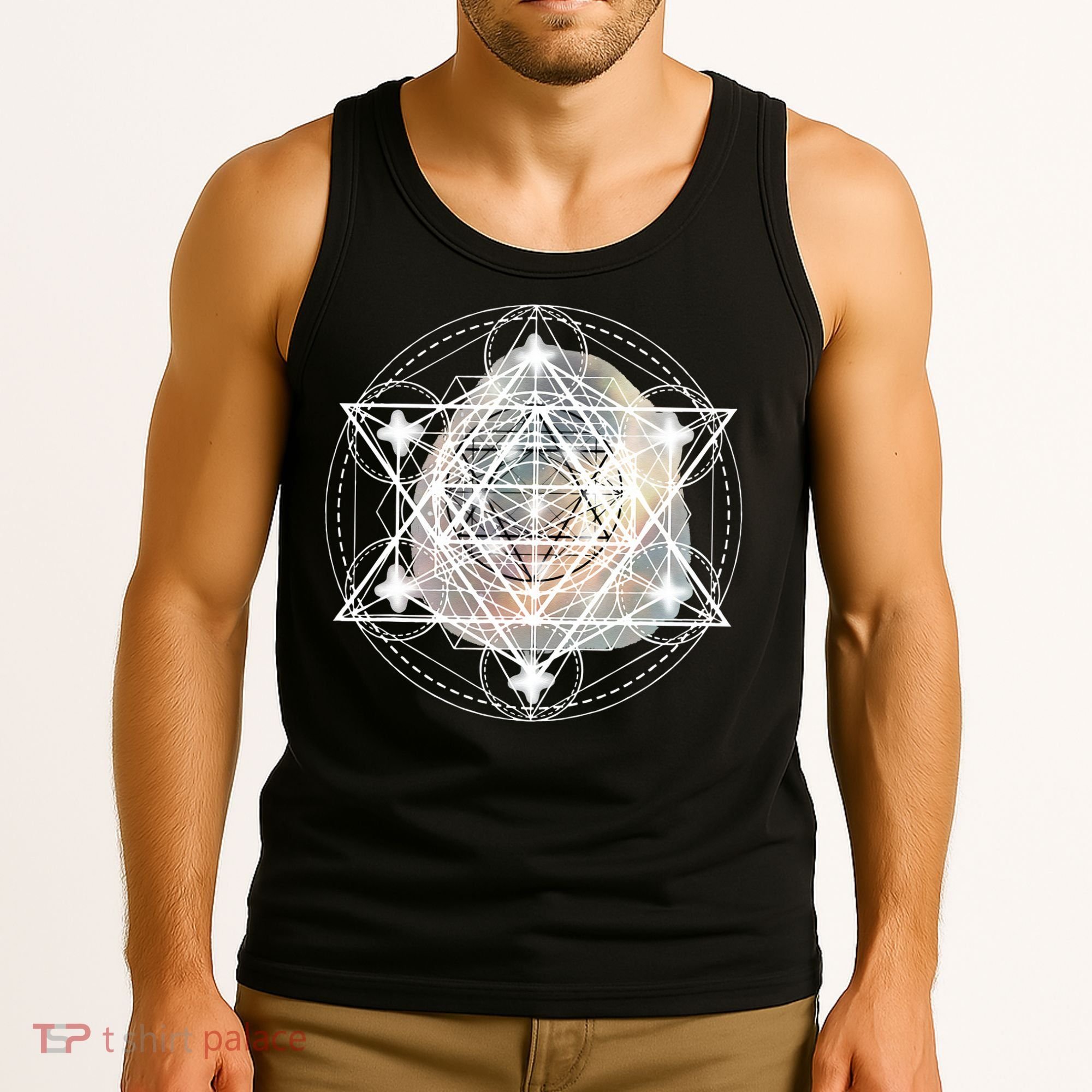 Metatron Cube Sacred Geometry Spiritual Yoga Tank Top