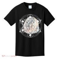 Metatron Cube Sacred Geometry Spiritual Yoga Kids T-Shirt thumb 0